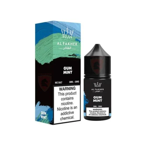 Al-Fakher-30ML-20MG-Gum-Mint-Vape-in-bahrain-500x500 سالت آدامس نعنا کمپانی الفاخر | AL Fakher Nicotine Salt 30ml – Gum Mint - Image 1