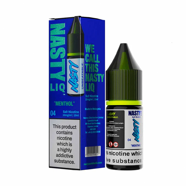 liq-04 سالت نعنا نستی ۱۰ میل Nasty Menthol Liq 04 10ML - Image 1