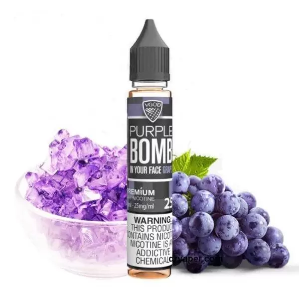 vgod-mango-bomb-saltnic-600x600-1 سالت بمب انگور ویگاد | VGOD Purple Bomb Saltnic 30ml - Image 1