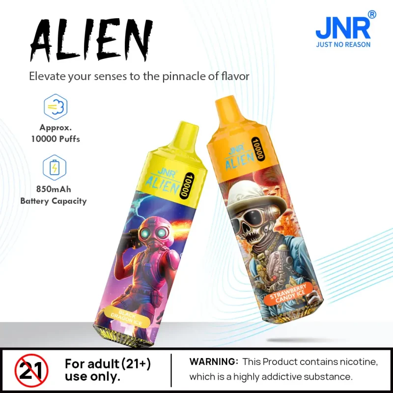 پاد یکبار مصرف الین میکس بری | JNR Alien 10000 puffs - Image 3