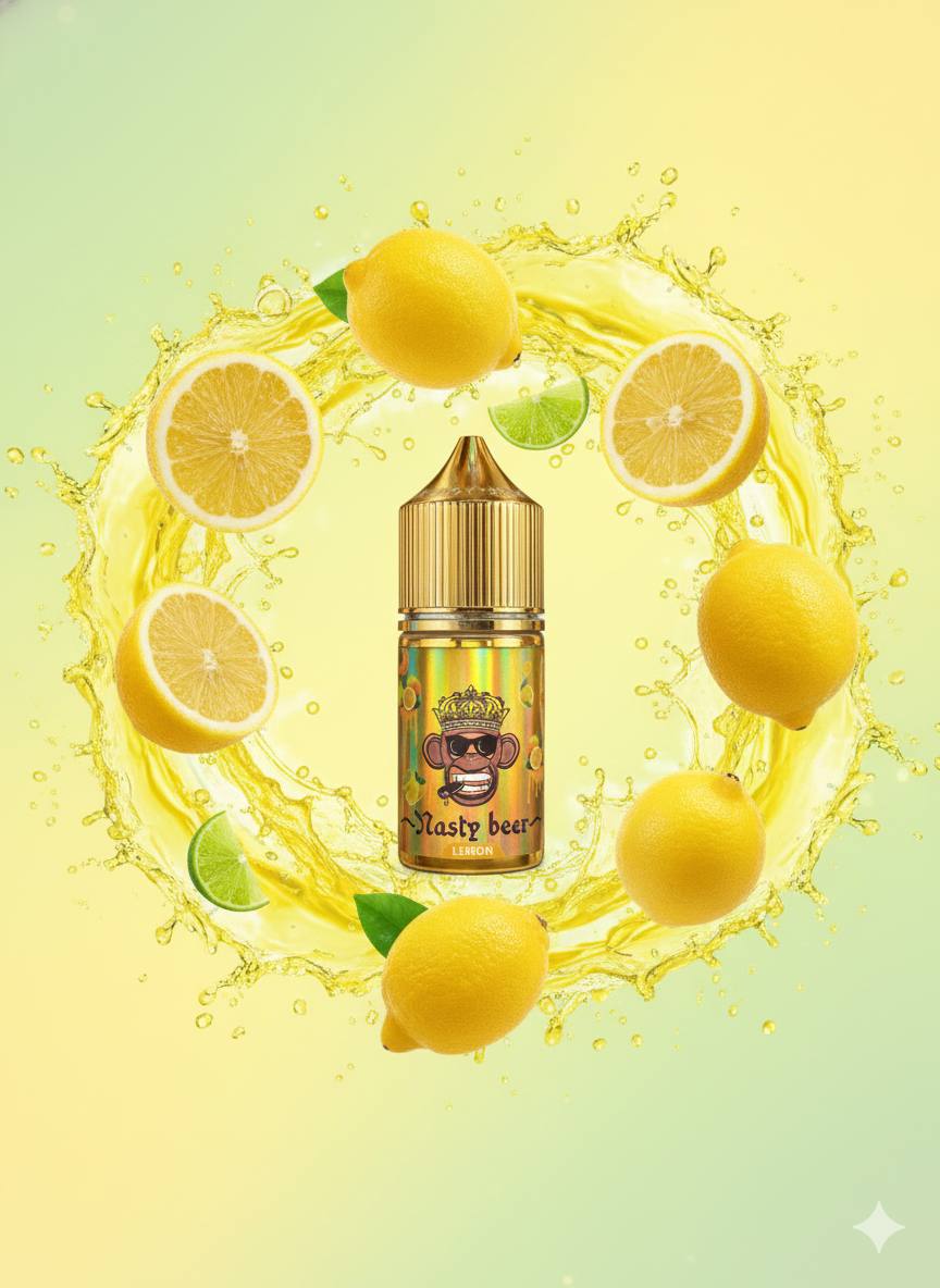 5904335677355133879 🍋 سالت نستی بیر طعم لیمو (Nasty Bear Lemon Salt Nic) (35%nic) - Image 1