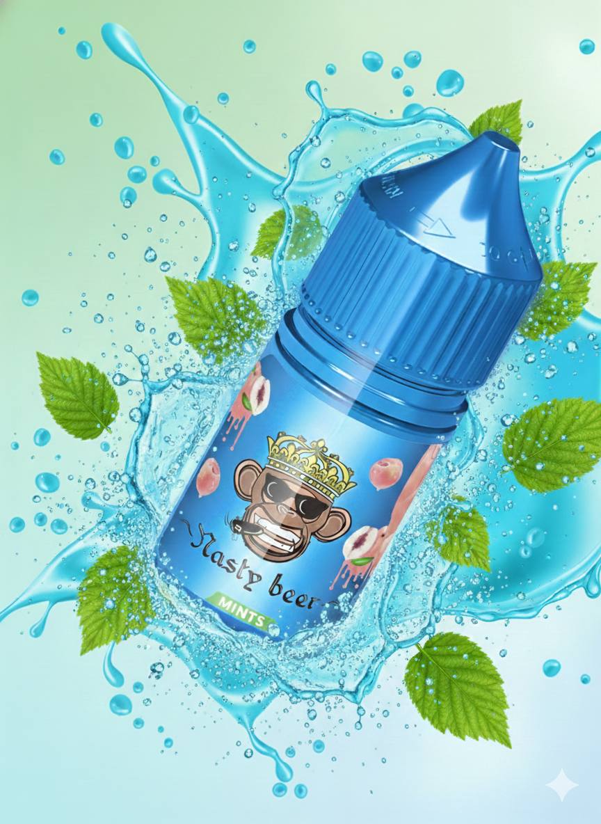 5904335677355133884 🟢 سالت نستی بیر طعم نعناع (Nasty Bear Mint Salt Nic) - Image 1