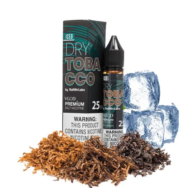 dry-ice-vgod سالت نیکوتین درای توباکو آیس ویگاد Vgod Dry Tobacco Ice Saltnic ( اورجینال) - Image 1