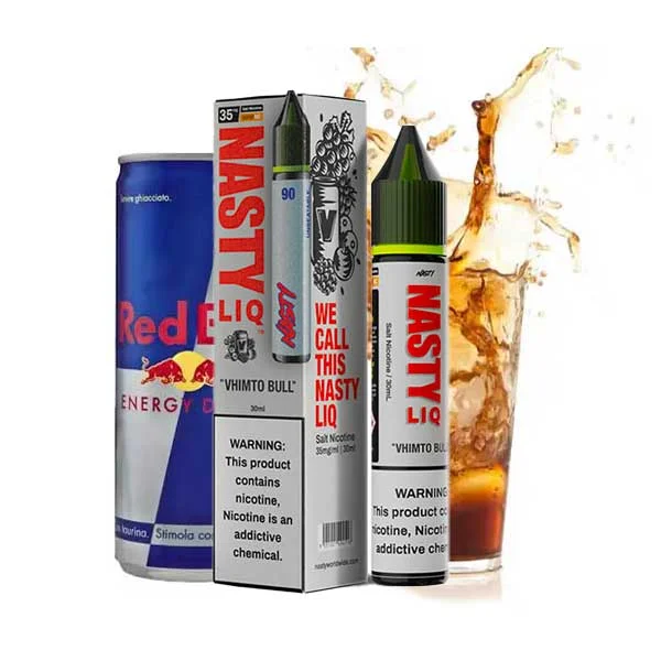 12-1 سالت نیکوتین ردبول نستی Nasty LiQ 90 Vhimto Bull Saltnic - Image 1