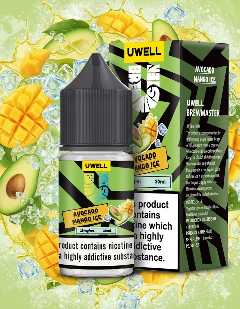 unnamed سالت نیکوتین یوول آووکادو انبه یخ | Uwell Avocado Mango Ice - Image 1