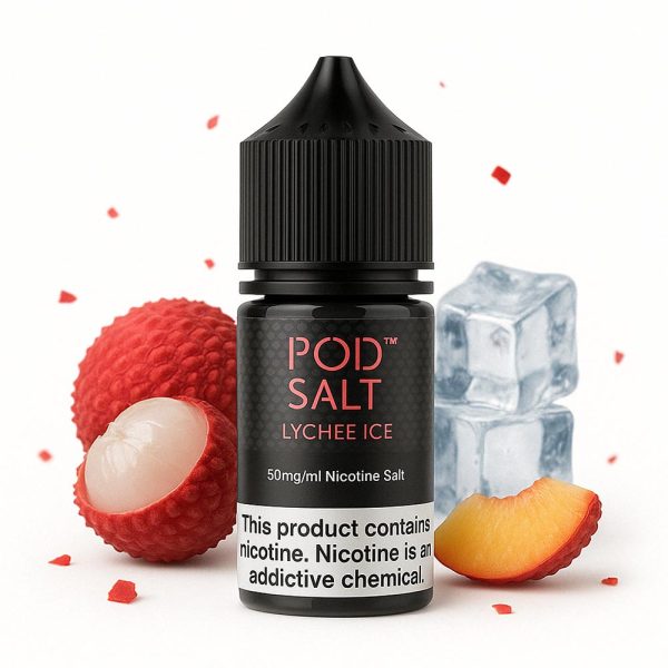 podsalt-lychee-ice-600x600 سالت نیکوتین لیچی یخ پادسالت PodSalt Lychee Ice - Image 1